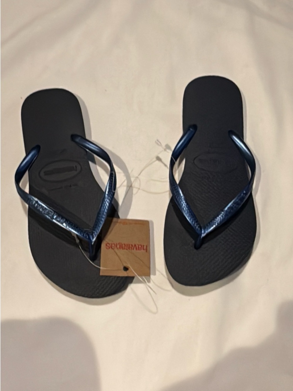 Havaianas Navy Blue Ombre Flip Flops size 7-8